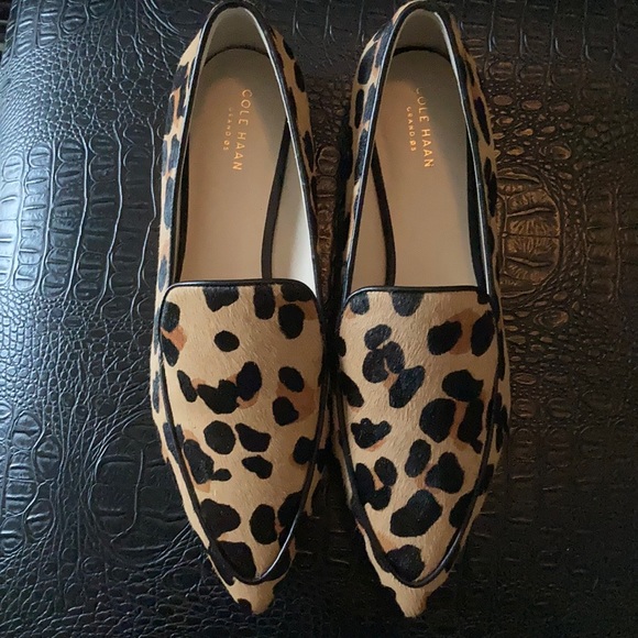 cole haan animal print flats